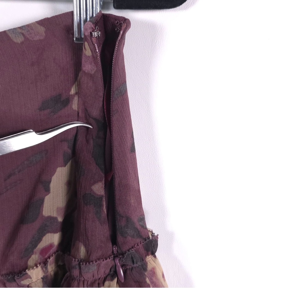 NWT LAUREN RALPH LAUREN Floral Crinkle Georgette Miniskirt Purple Multi Size 8 - Picture 11 of 16